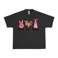 Pigment Black peace love ballet Urban Heavy Tee - NancyCooperArtShop