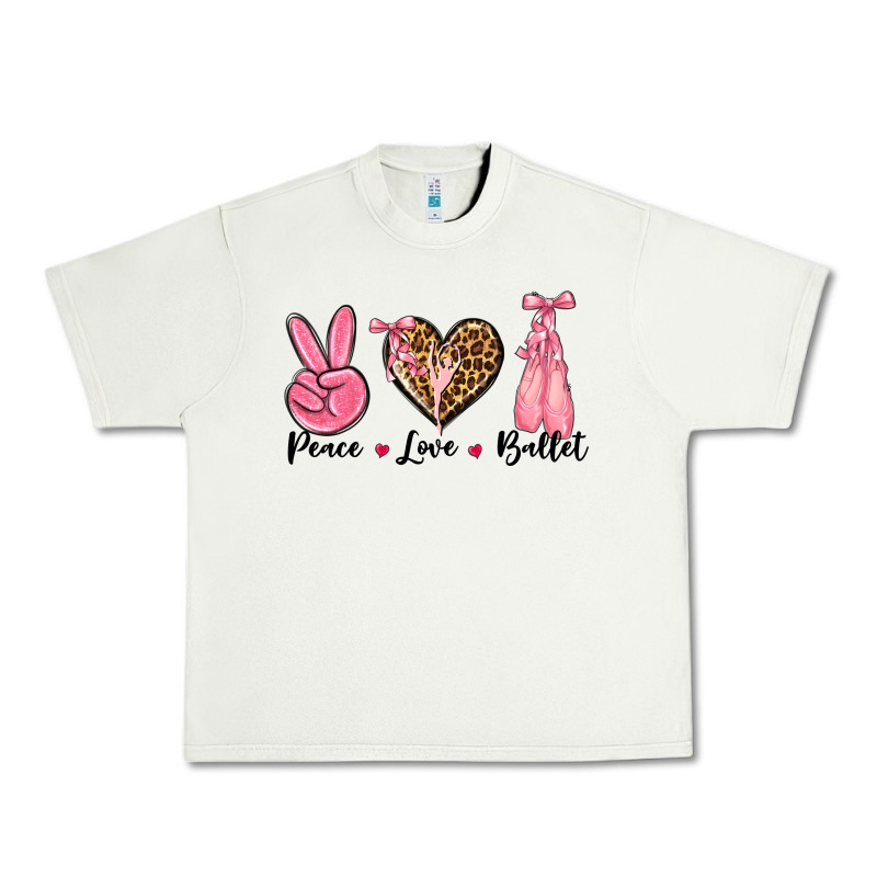 Peace Love Ballet Urban Heavy Tee by NancyCooperArtShop | Teevron