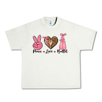 Pistachio peace love ballet Urban Heavy Tee - NancyCooperArtShop