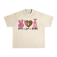 Sandshell peace love ballet Urban Heavy Tee - NancyCooperArtShop
