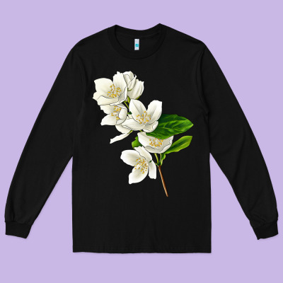 Mock Oranges Long Sleeve Tee Designed By Lillyallendesigns