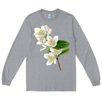 Heather Grey Mock Oranges Long Sleeve Tee - LillyAllenDesigns