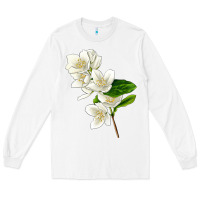 White Mock Oranges Long Sleeve Tee - LillyAllenDesigns