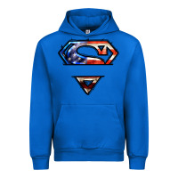 Cobalt super american flag logo Urban Hoodie - LillyAllenDesigns