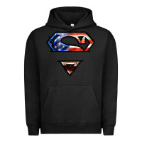 Pigment Black super american flag logo Urban Hoodie - LillyAllenDesigns