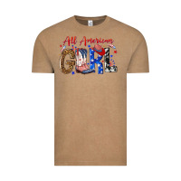 Vintage Coffee all american girl Vintage Tee - NancyCooperArtShop