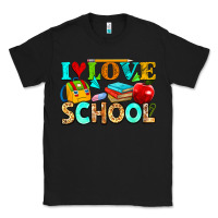 Black i love school Classic Tee - NancyCooperArtShop