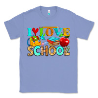 Colony Blue i love school Classic Tee - NancyCooperArtShop