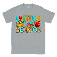 Heather Grey i love school Classic Tee - NancyCooperArtShop