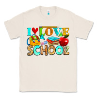 Natural i love school Classic Tee - NancyCooperArtShop