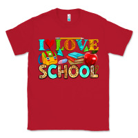 Red i love school Classic Tee - NancyCooperArtShop