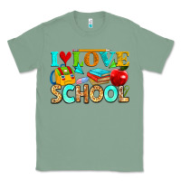 Sage i love school Classic Tee - NancyCooperArtShop