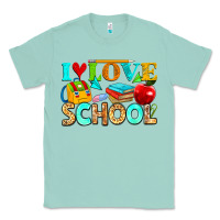 Seafoam i love school Classic Tee - NancyCooperArtShop