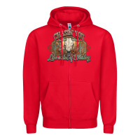 Red Chasin you like a shot of whiskey bull skull Zipper Hoodie - HowdyJamesFarm