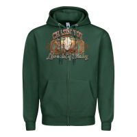 Sports Green Chasin you like a shot of whiskey bull skull Zipper Hoodie - HowdyJamesFarm
