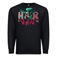 Black hair stylist Premium Sweatshirt - OliviaCreatesArt