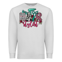 Dove Grey hair stylist Premium Sweatshirt - OliviaCreatesArt