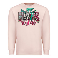 Pale Pink hair stylist Premium Sweatshirt - OliviaCreatesArt