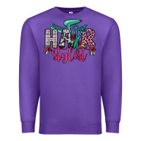Purple hair stylist Premium Sweatshirt - OliviaCreatesArt