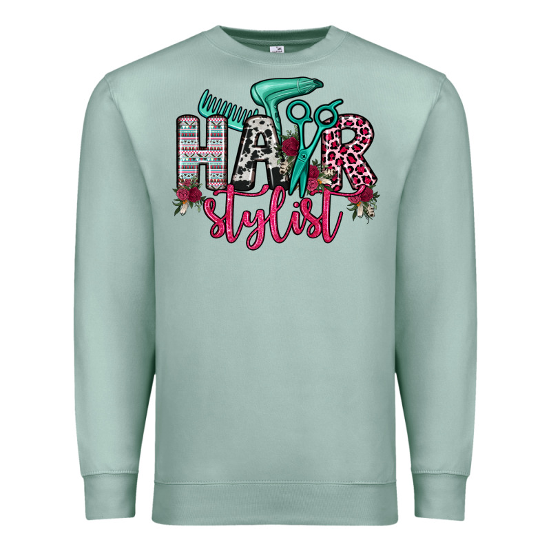 Hair Stylist Premium Sweatshirt by OliviaCreatesArt | Teevron
