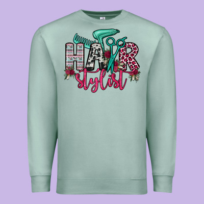 Hair Stylist Premium Sweatshirt Designed By Oliviacreatesart