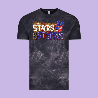 Stars And Stripes Vintage Tee Designed By Nancycooperartshop