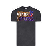 Vintage Black stars and stripes Vintage Tee - NancyCooperArtShop