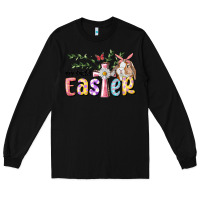 Black My First Easter Bunny Long Sleeve Tee - RanaPortraitStore