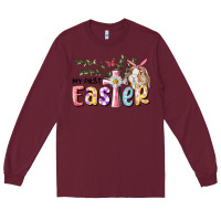 Burgundy My First Easter Bunny Long Sleeve Tee - RanaPortraitStore