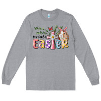 Heather Grey My First Easter Bunny Long Sleeve Tee - RanaPortraitStore