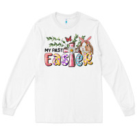 White My First Easter Bunny Long Sleeve Tee - RanaPortraitStore