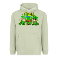 Matcha St. Patrick's Day gnomes Heavyweight Hoodie - HowdyJamesFarm