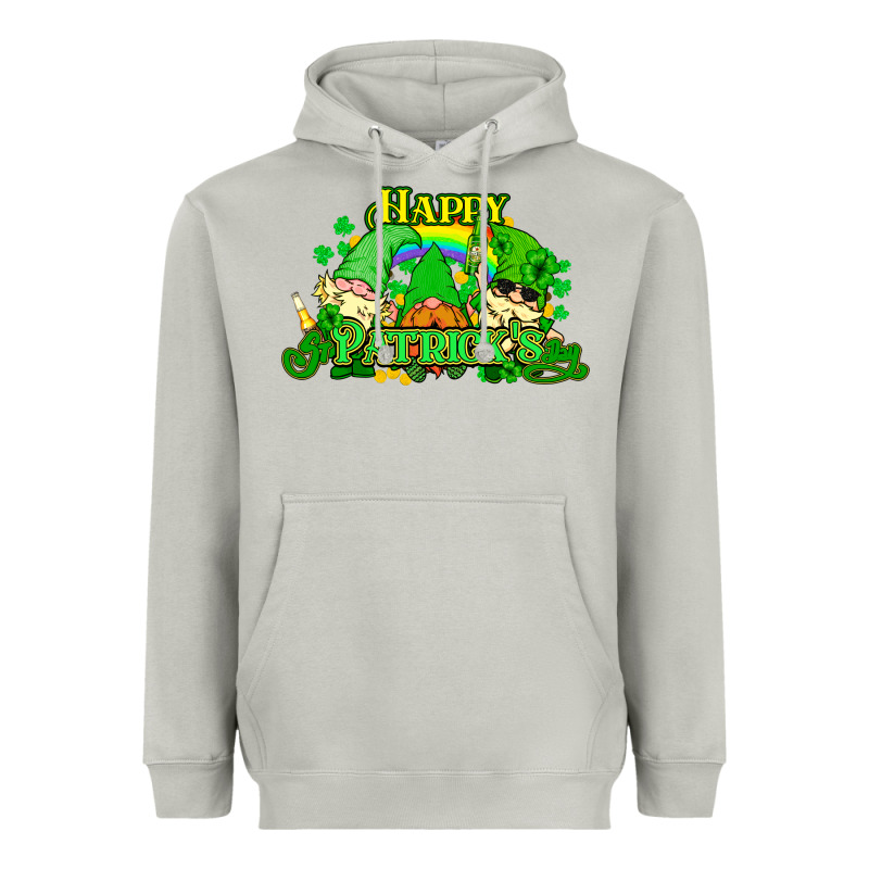 St. Patrick's Day Gnomes Heavyweight Hoodie by HowdyJamesFarm | Teevron