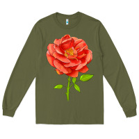 Army Green All A Twitter Rose Long Sleeve Tee - LillyAllenDesigns