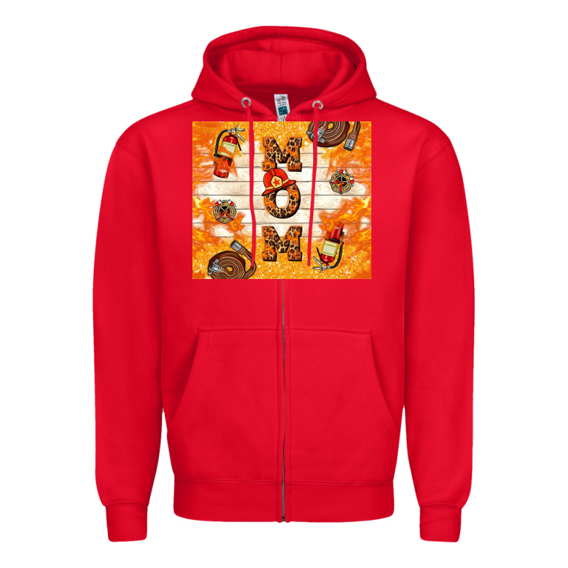 Fireman Mom Mother's Day Zipper Hoodie by TumblerDesignByShophia | Teevron
