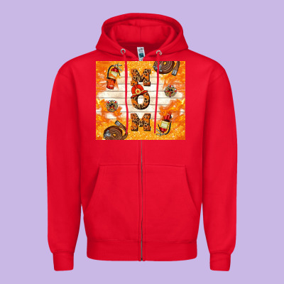 Fireman Mom Mother's Day Zipper Hoodie Designed By Tumblerdesignbyshophia