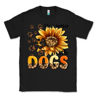 Black life is better with dogs sunflower Classic Tee - MaliasSmallBusiness