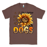 Chestnut life is better with dogs sunflower Classic Tee - MaliasSmallBusiness