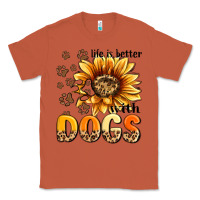 Copper life is better with dogs sunflower Classic Tee - MaliasSmallBusiness