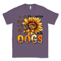 Lavender life is better with dogs sunflower Classic Tee - MaliasSmallBusiness
