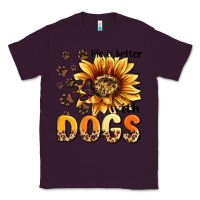 Plum life is better with dogs sunflower Classic Tee - MaliasSmallBusiness