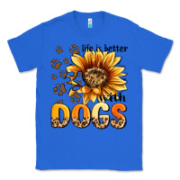 True Royal life is better with dogs sunflower Classic Tee - MaliasSmallBusiness