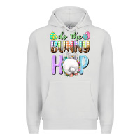Dove Grey Do the bunny hop Easter Day Premium Hoodie - HowdyJamesFarm