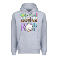 Heather Grey Do the bunny hop Easter Day Premium Hoodie - HowdyJamesFarm