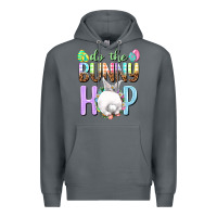 Rock Do the bunny hop Easter Day Premium Hoodie - HowdyJamesFarm