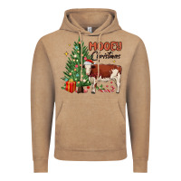Vintage Coffee mooey christmas Vintage Hoodie - MaliasSmallBusiness
