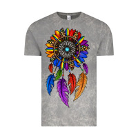 Cloud Rock pride sunflower dreamcatcher Vintage Tee - JahusDesignShop
