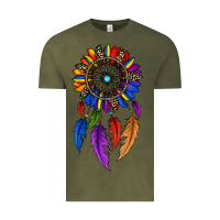 Vintage Olive pride sunflower dreamcatcher Vintage Tee - JahusDesignShop