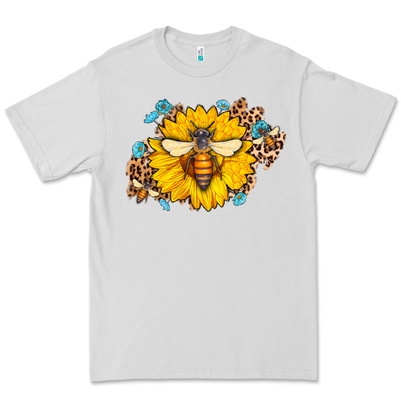 Bee Sunflower Leopard Premium Tee by AdoDesignShop | Teevron