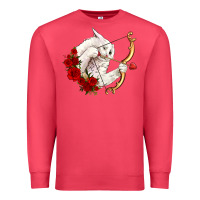 Cardinal cupid cat Premium Sweatshirt - OliviaCreatesArt